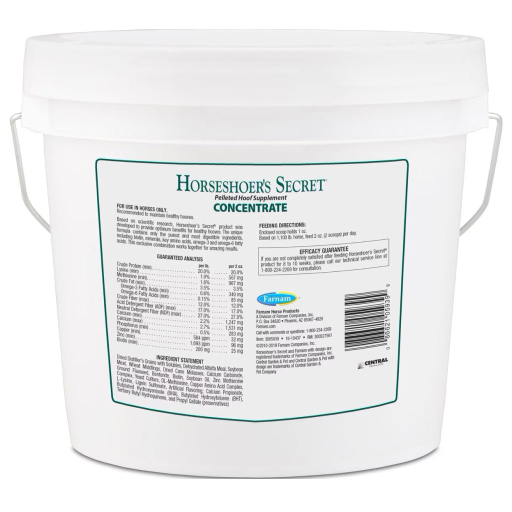Farnam Horseshoer's Secret Pelleted Hoof Supplement Concentrate For Horses
