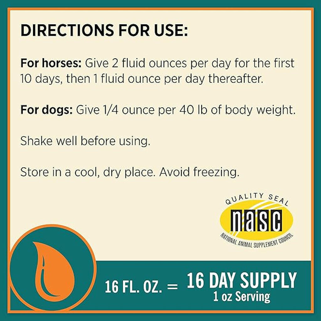 Farnam Next Level Joint Fluid Supplement, Supports Healthy Hip & Joint Function for Horses & Dogs (16 oz)