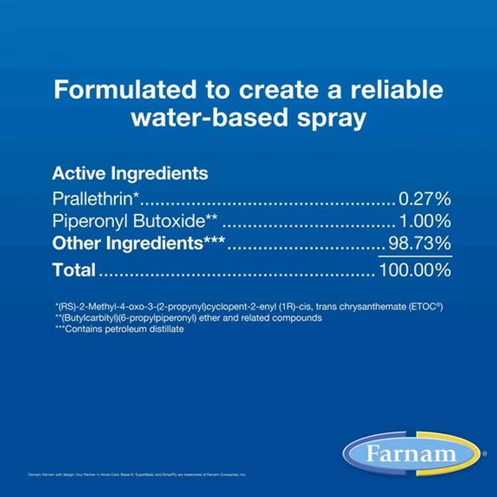 Farnam Repel-X Pe Emulsifiable Fly Repellent Horse Spray (Gallon)