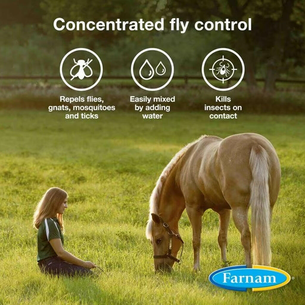 Farnam Repel-X Pe Emulsifiable Fly Repellent Horse Spray (Gallon)