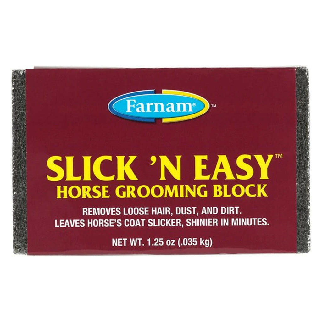 Farnam Slick 'N Easy Horse Grooming Block (1.25 oz)