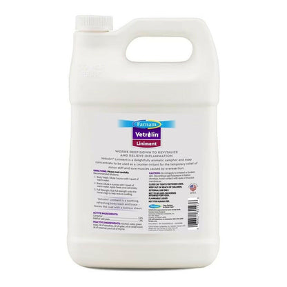 Farnam Vetrolin Linament Muscle & Joint Pain Relief For Horses (Gallon)