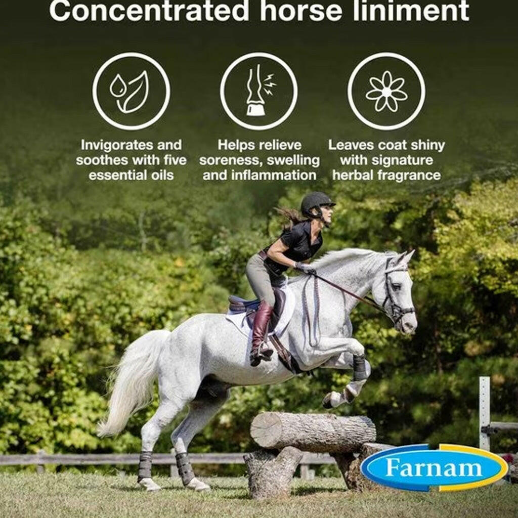 Farnam Vetrolin Linament Muscle & Joint Pain Relief For Horses (Gallon)