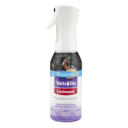 Farnam Vetrolin Liniment Muscle & Joint Pain Relief For Horses Spray (20 oz)