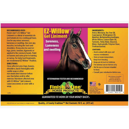 Finish Line EZ-Willow Liniment Gel Gel For Horses