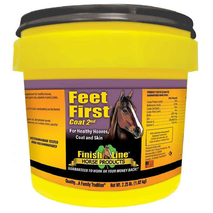Finish Line Feet First Coat 2nd Hoof Care Supplement Powder For Horses