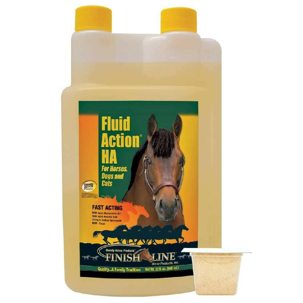 Finish Line Fluid Action HA Joint Support Liquid Supplement for Horses