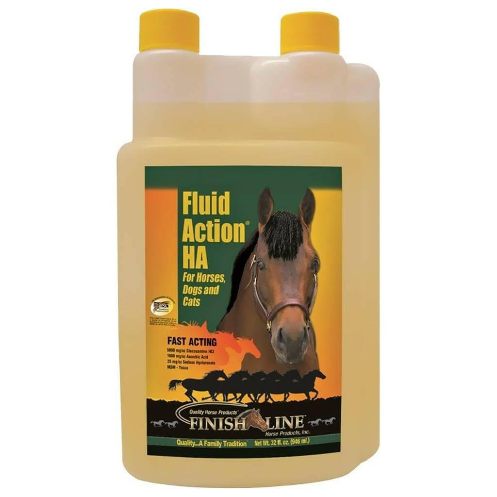 Finish Line Fluid Action HA Joint Support Liquid Supplement for Horses