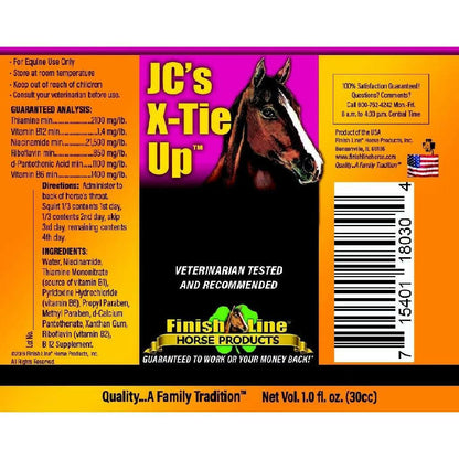 Finish Line JC's X-Tie Up Syringe Supplement For Horses (30 cc)