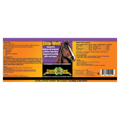 Finish Line Ship Well Immune Cellular Function Support Supplement For Horses