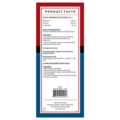 Formula 707 Calming Apple Flavored Pellet Supplement for Horses