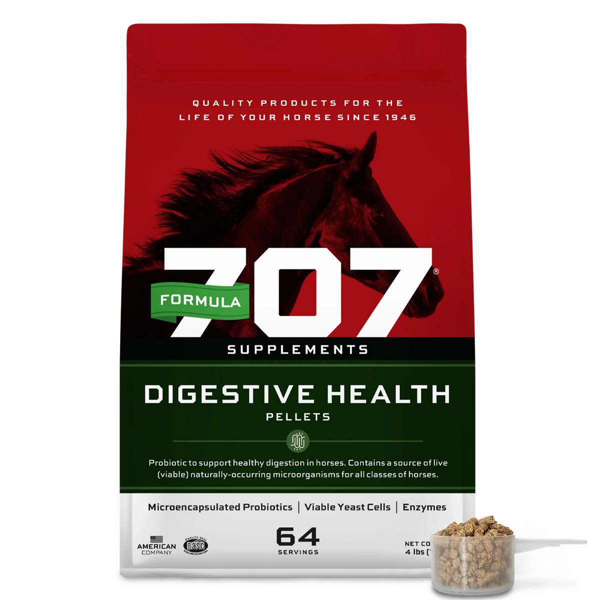 Formula 707 Digestive Health Horse Supplement Pellets
