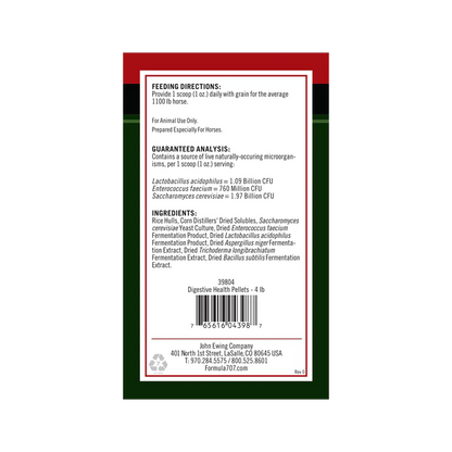 Formula 707 Digestive Health Horse Supplement Pellets