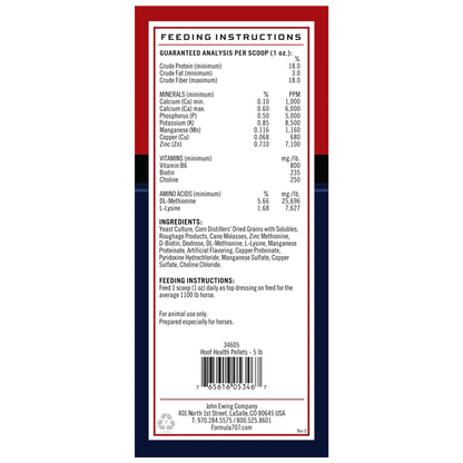 Formula 707 Hoof Health Pellets Supplement For Horses