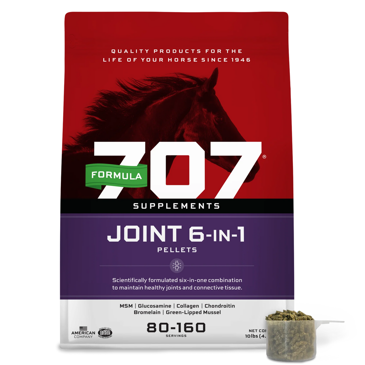 Formula 707 Joint 6-in-1 Pellets Horse Supplement