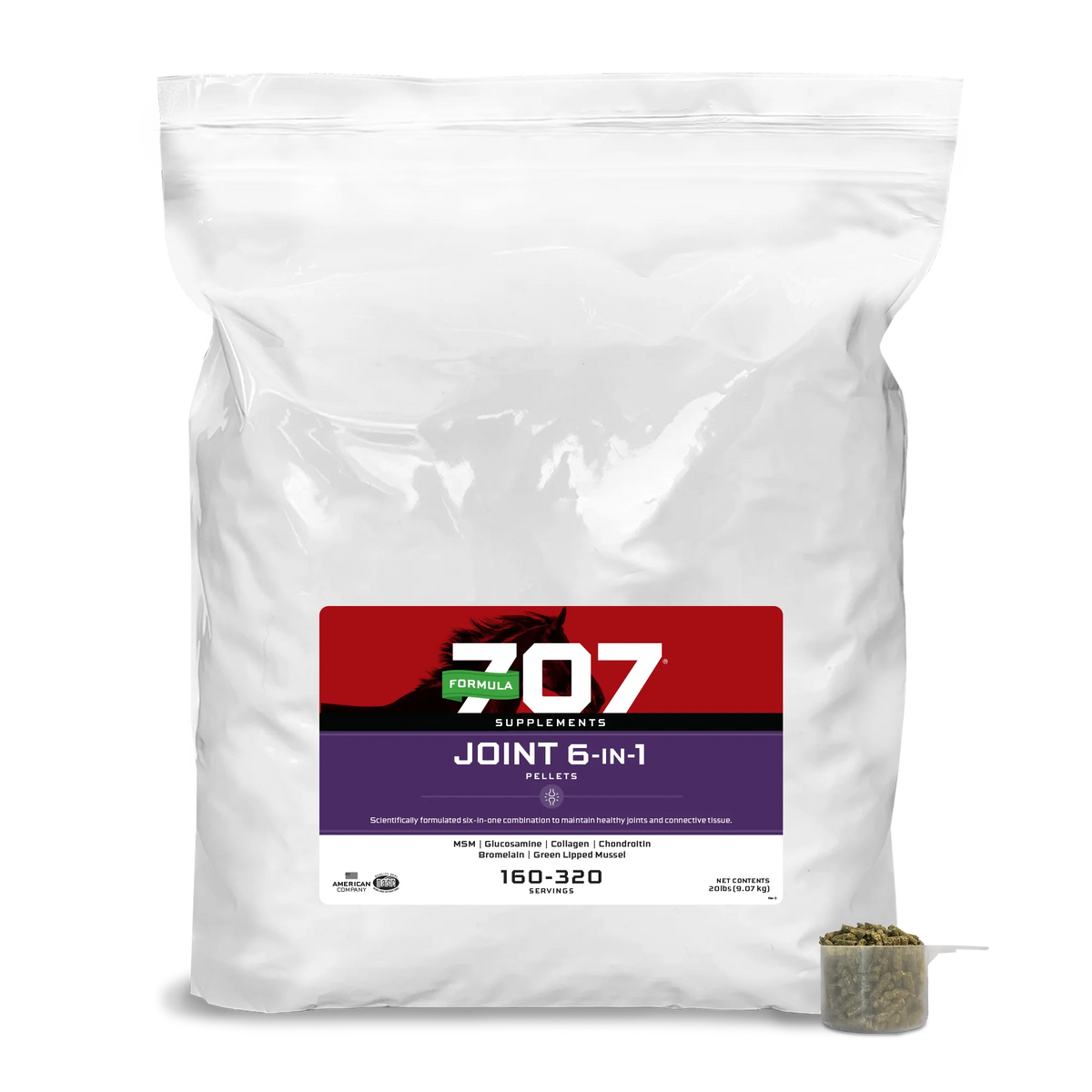 Formula 707 Joint 6-in-1 Pellets Horse Supplement