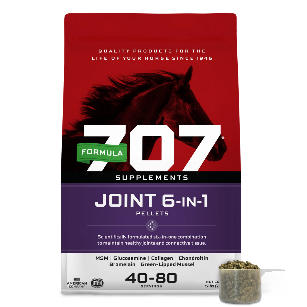Formula 707 Joint 6-in-1 Pellets Horse Supplement