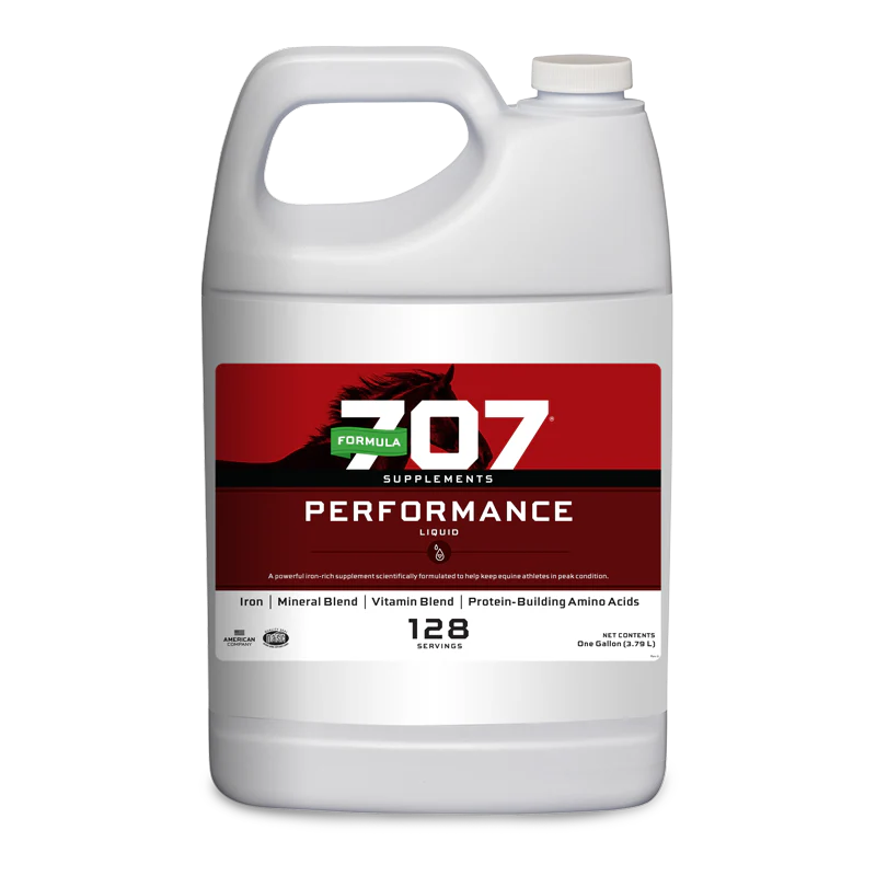 Formula 707 Performance Liquid Horse Supplement (1 Gallon, 128 Servings)
