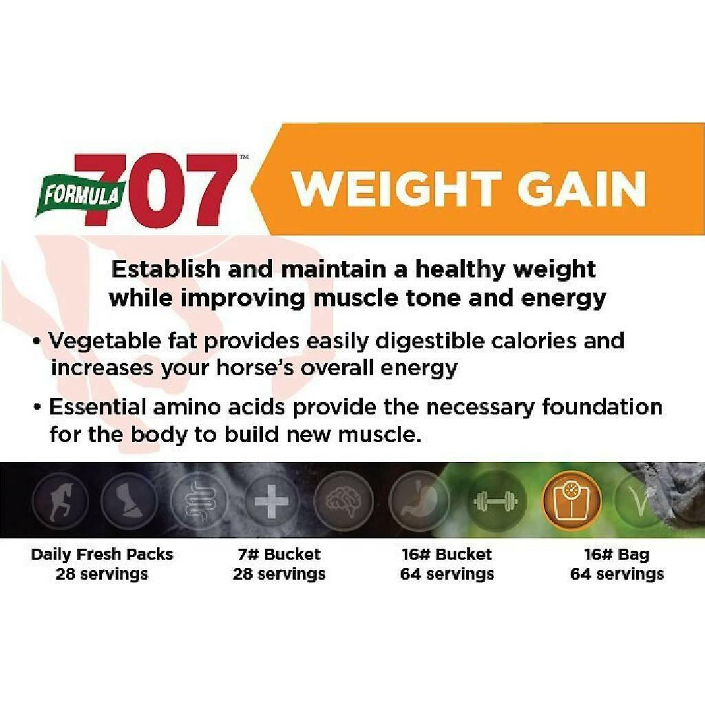 Formula 707 Weight Gain Daily Fresh Packs Horse Supplement (28 Day Supply)