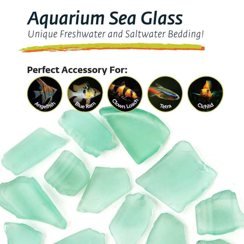 Galapagos Aquarium Sea Glass For Reptiles - 4 lb bag