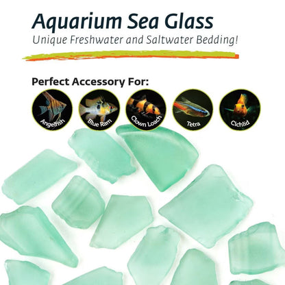 Galapagos Aquarium Sea Glass For Reptiles - 4 lb bag
