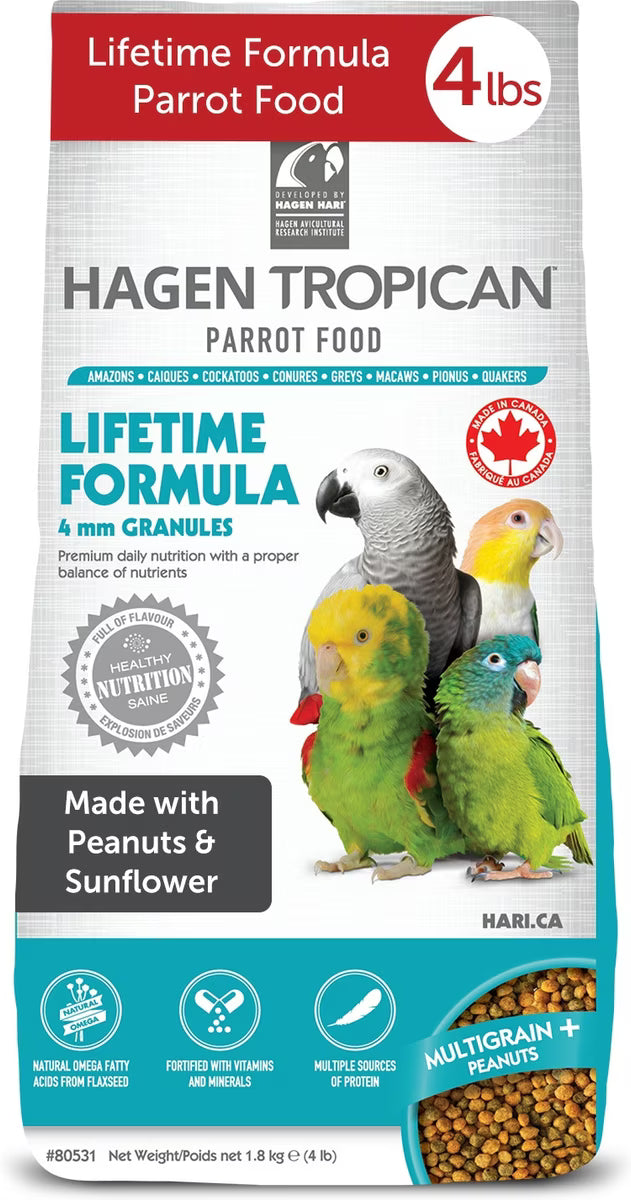 Hari Tropican Lifetime Formula Granules for Parrots
