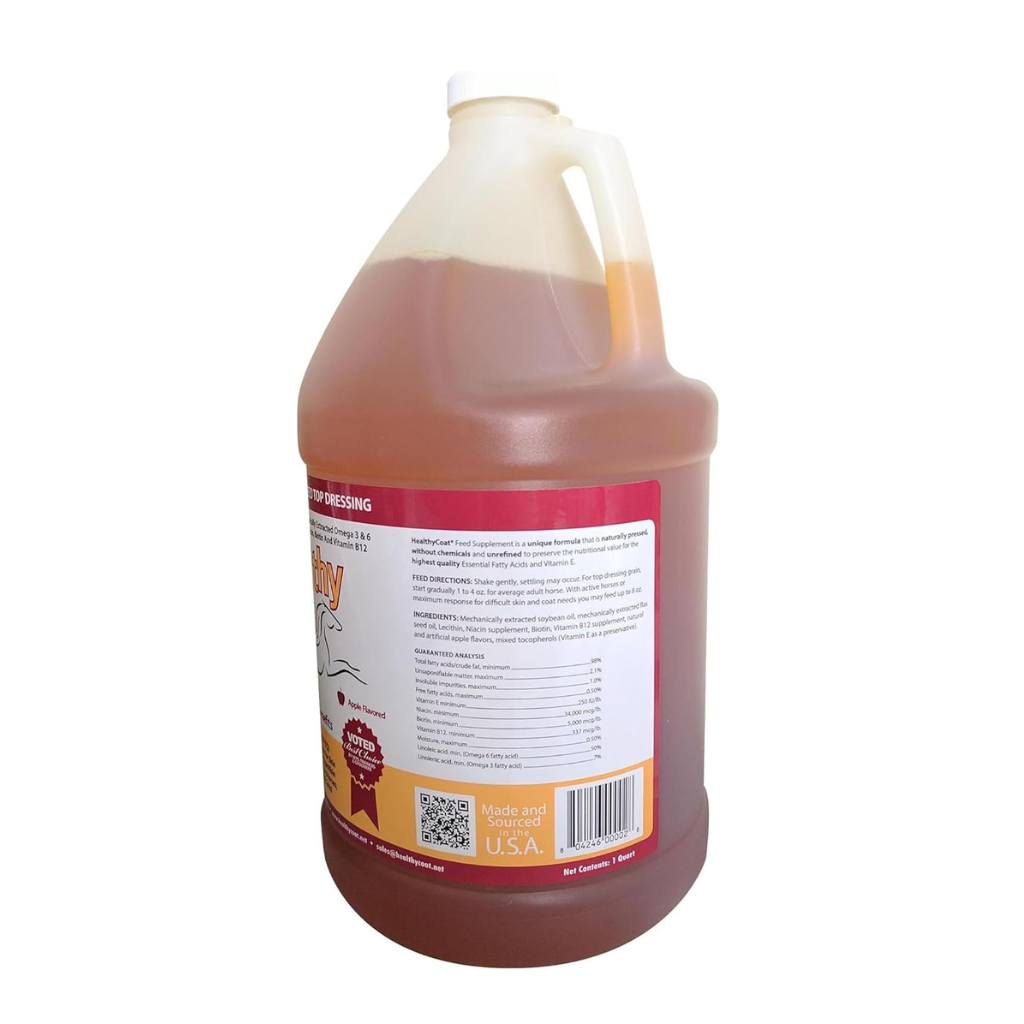 Healthy Coat Apple Flavored Top Coat Multi-Benefit Supplement for Horses