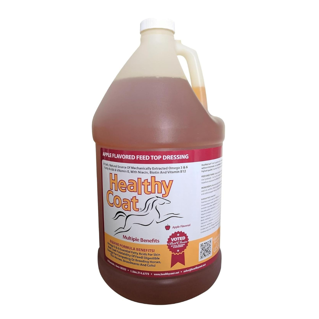 Healthy Coat Apple Flavored Top Coat Multi-Benefit Supplement for Horses