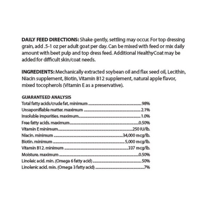 Healthy Coat Feed Supplement for Goats (32 oz)