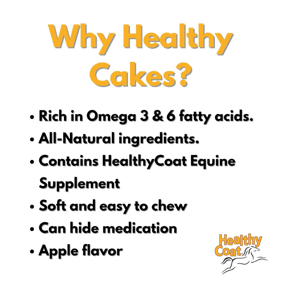 Healthy Coat HealthyCakes Apple & Molasses Horse Treats (2 lb)
