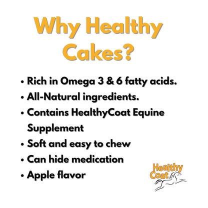 Healthy Coat HealthyCakes Apple & Molasses Horse Treats (2 lb)