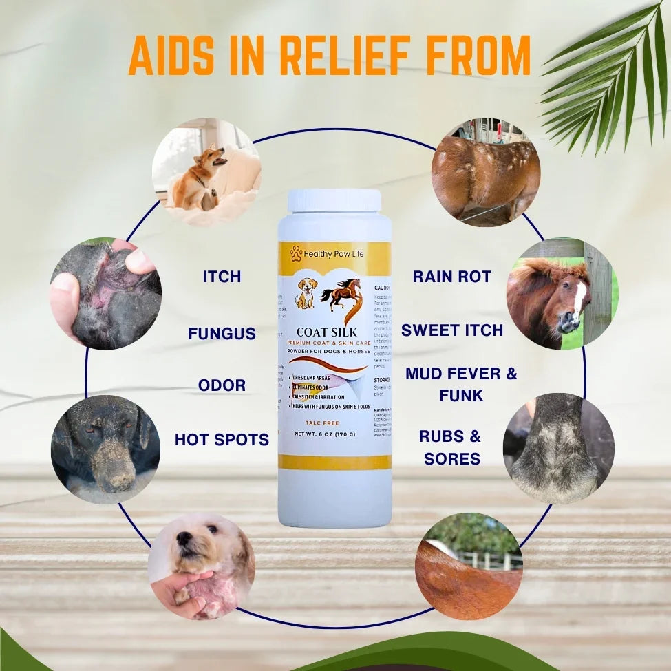 Healthy Paw Life Coat Silk for Dogs & Horses, 6-oz