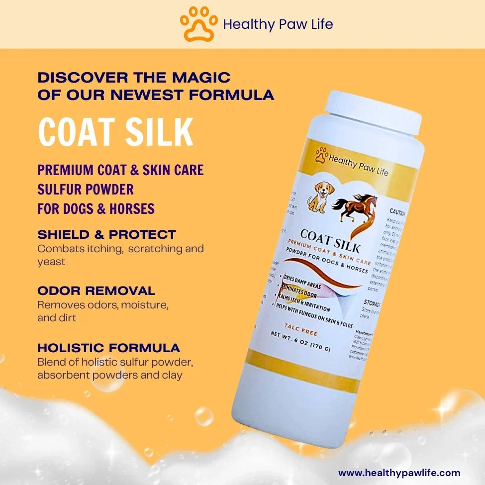 Healthy Paw Life Coat Silk for Dogs & Horses, 6-oz