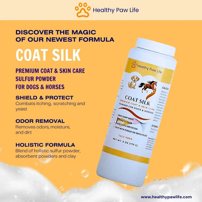 Healthy Paw Life Coat Silk for Dogs & Horses, 6-oz