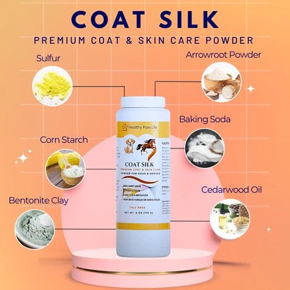 Healthy Paw Life Coat Silk for Dogs & Horses, 6-oz