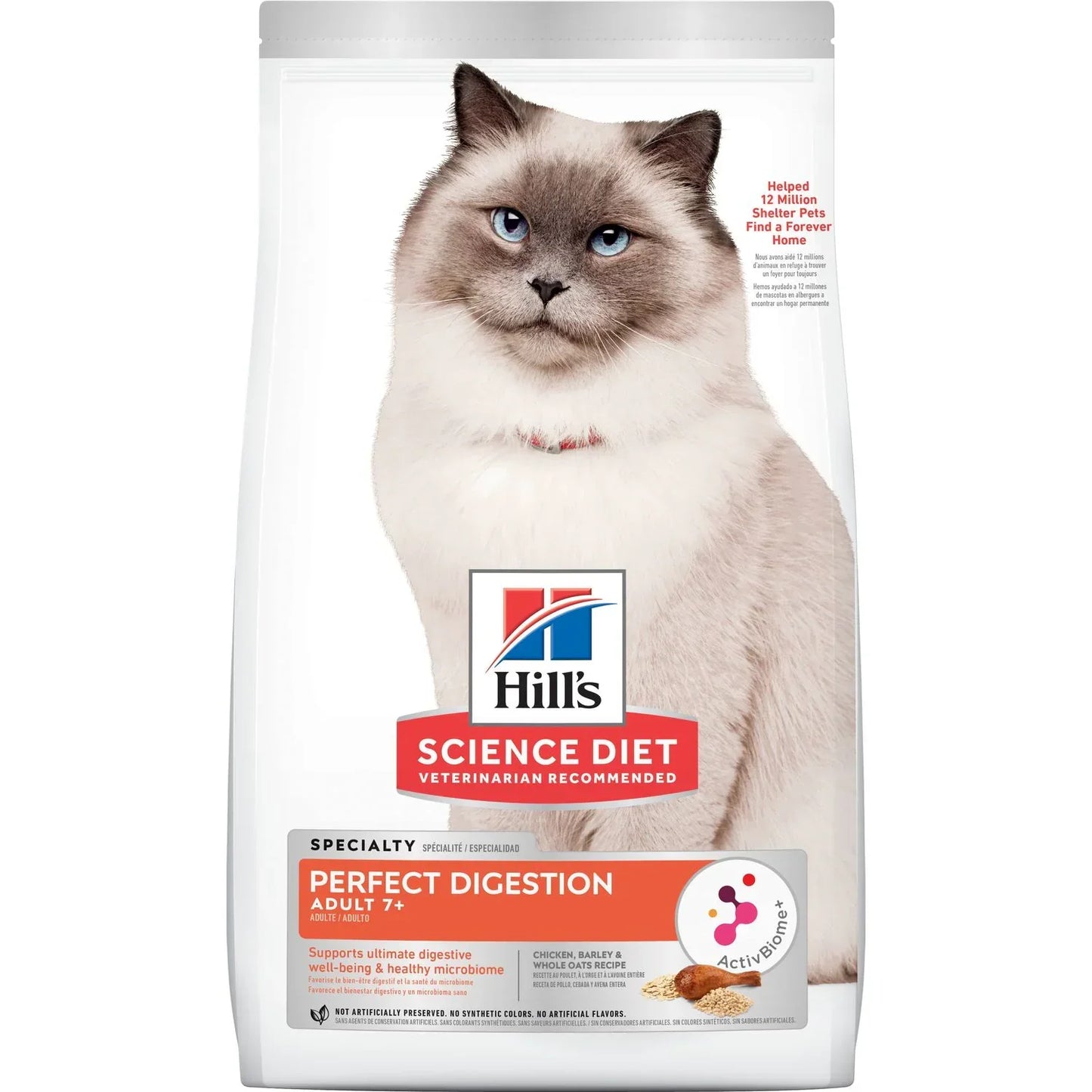 Hill's Science Diet Adult 7+ Perfect Digestion Chicken Dry Cat Food