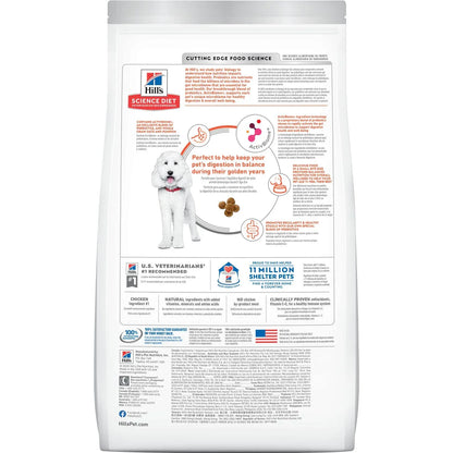 Hill's Science Diet Adult 7+ Perfect Digestion Small Bites Chicken Dry Dog Food (12 lb)