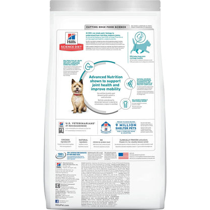 Hill's Science Diet Adult Healthy Mobility Small Bites Chicken Meal, Brown Rice & Barley Recipe Dry Dog Food
