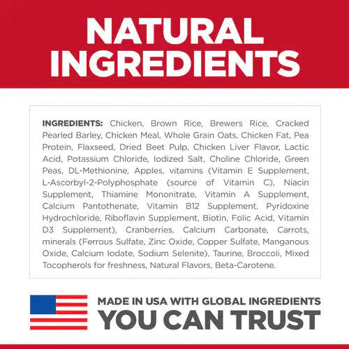 Hill's Science Diet Adult No Corn, Wheat or Soy Dry Dog Food, Chicken Recipe