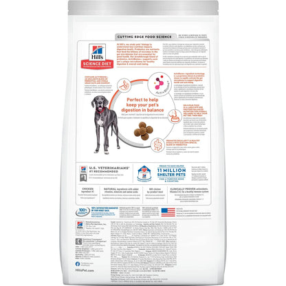 Hill's Science Diet Adult Perfect Digestion Large Breed Chicken, Dry Dog Food, 22 lb. bag