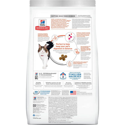 Hill's Science Diet Adult Perfect Digestion Salmon, Dry Cat Food (6 lb)