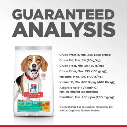 Hill's Science Diet Adult Perfect Weight Small Bites Dry Dog Food, Chicken Recipe