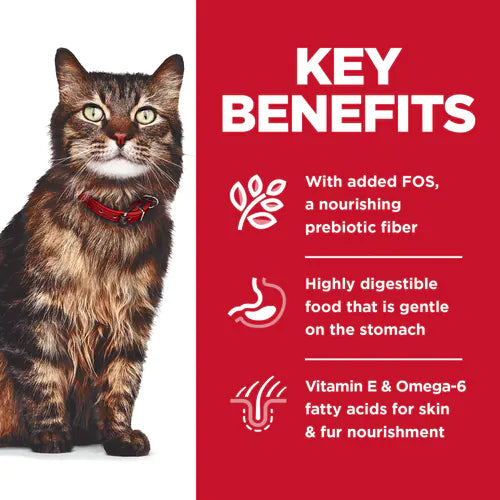 Hill's Science Diet Adult Sensitive Stomach & Skin Wet Cat Food, Chicken & Beef  (2.8 oz x 24 pouches)