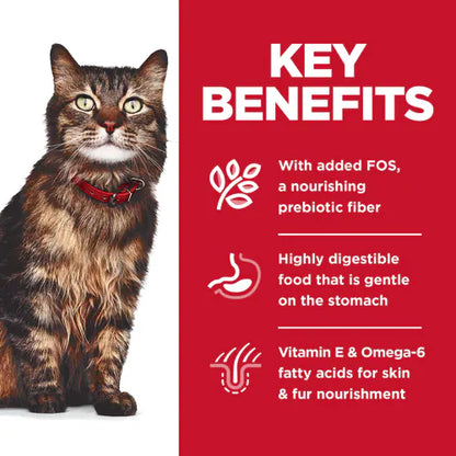 Hill's Science Diet Adult Sensitive Stomach & Skin Wet Cat Food, Chicken & Beef  (2.8 oz x 24 pouches)