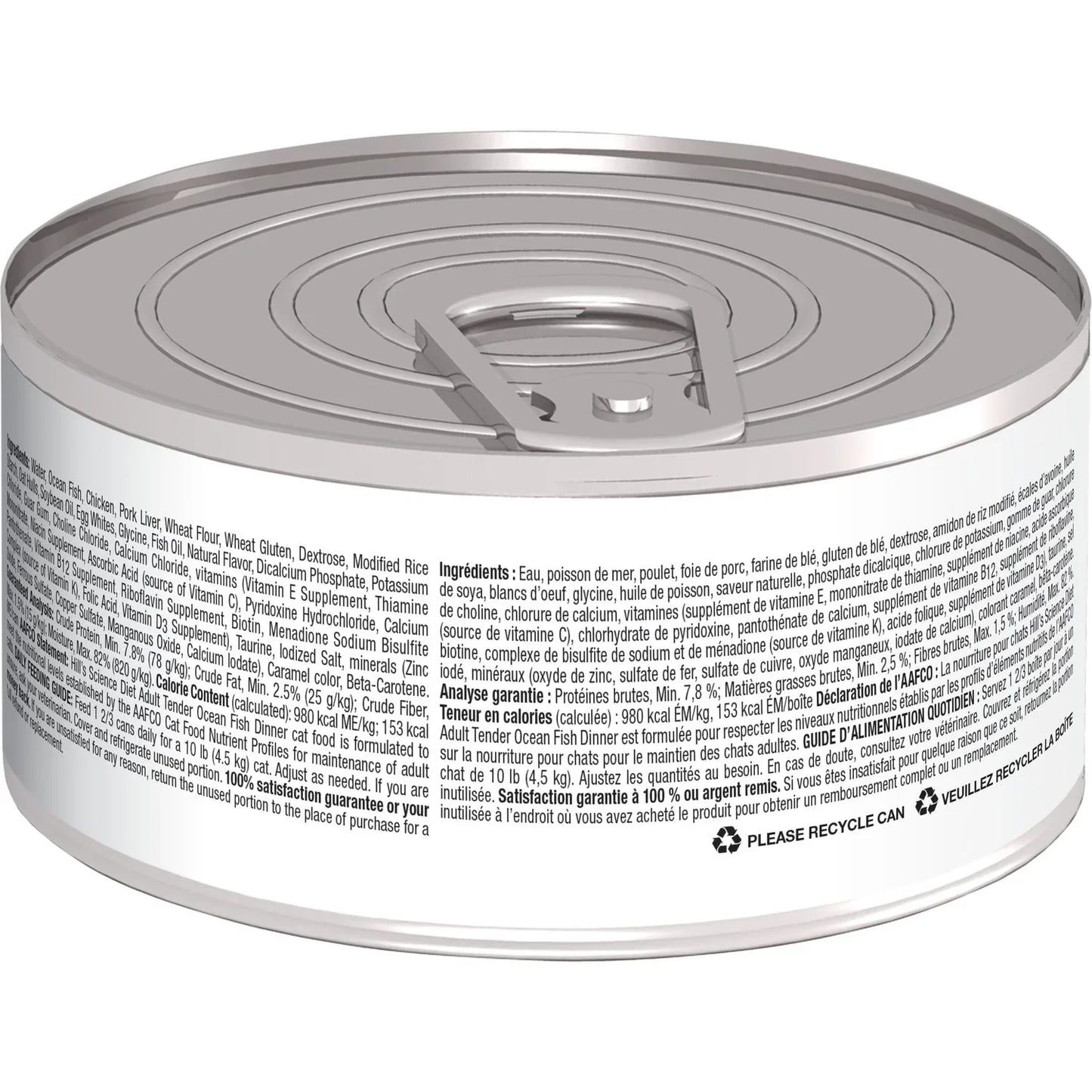 Hill's Science Diet Adult Tender Ocean Fish Dinner Canned Cat Food (5.5 oz x 24 cans)