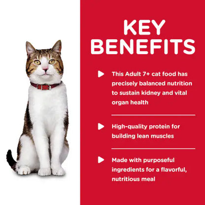 Hill's Science Diet Senior 7+ Canned Cat Food, Savory Chicken Entrée (5.5 oz x 24 cans)