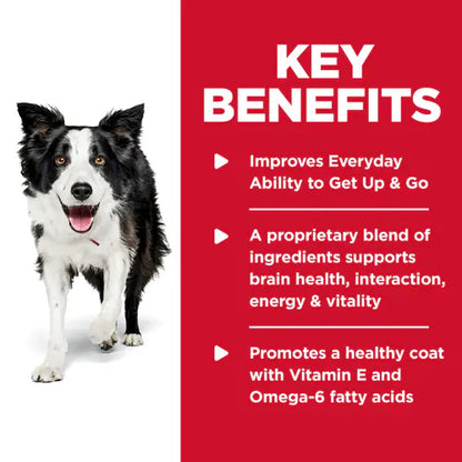 Hill's Science Diet Senior 7+ Senior Vitality Dry Dog Food, Chicken & Rice Recipe, 3.5 lb Bag