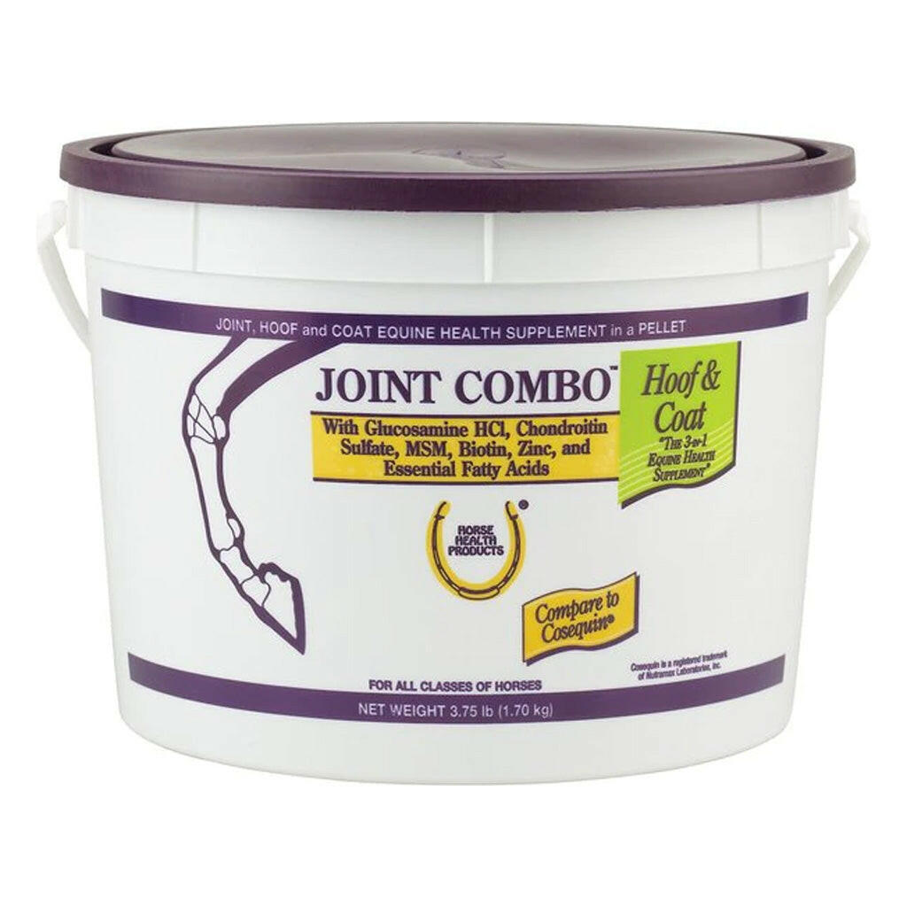 Horse Health Products Joint Combo Hoof & Coat 3-in-1 Apple Flavor Pellets Horse Supplement