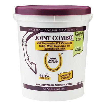 Horse Health Products Joint Combo Hoof & Coat 3-in-1 Apple Flavor Pellets Horse Supplement