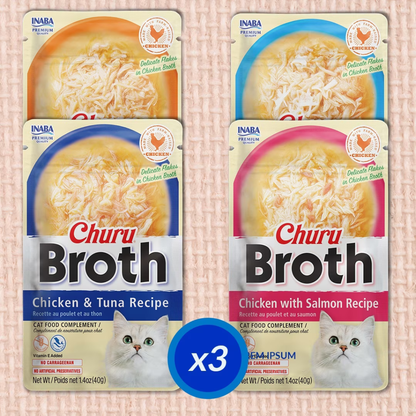 Inaba Churu Broth (1.4 oz x 12 pouches)